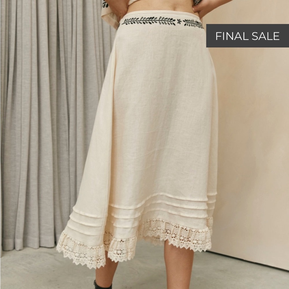 NWT VRGGRL linen skirt